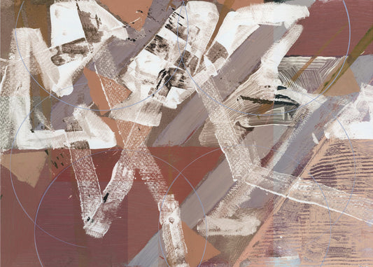 Abstract Circles and Textures 2 | Canvas