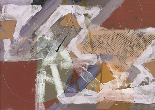 Abstract Circles and Textures 1 | Canvas