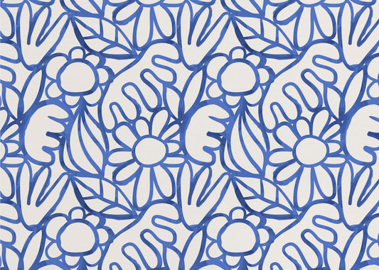 Florales Harmonie-Labyrinth | Tapete