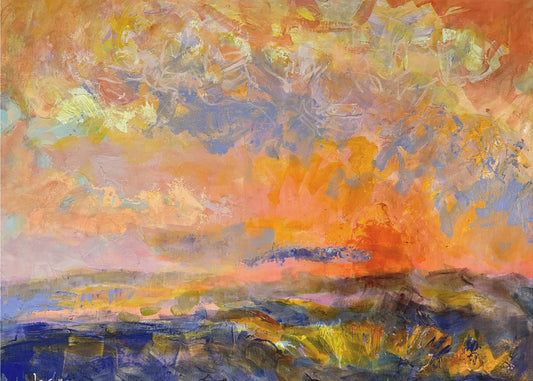 Feuriger Abendhimmel | Leinwand