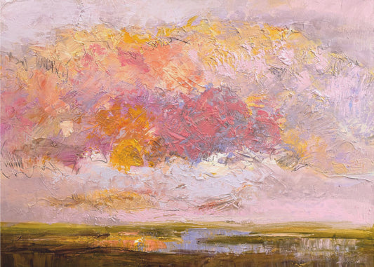Leuchtend rosa Horizont | Poster