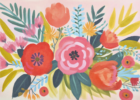 Skurriler Frühlingsgarten | Poster