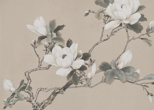 Chinoiserie Magnolia 005 | Leinwand