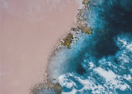 Aerial Coastal - Wind Swept Beach | Poster