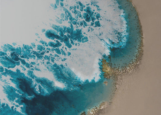 Aerial Beach - Sonnenuntergangsstrand | Poster