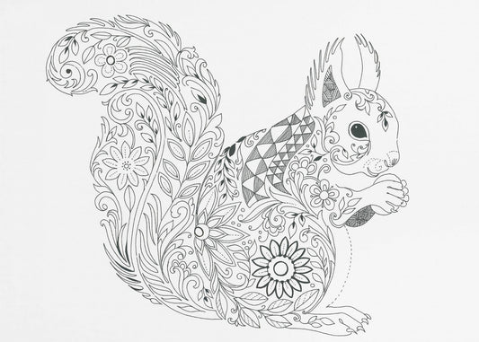 Verziertes Eichhörnchen-Design | Poster