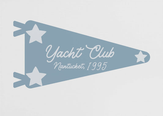 Blauer Wimpel des Yachtclubs | Poster