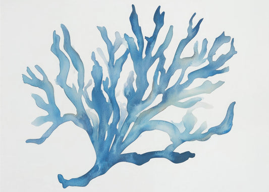 Blaue Koralle | Leinwand