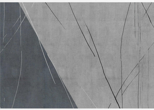 Abstrakte Linien auf Grau | Leinwand