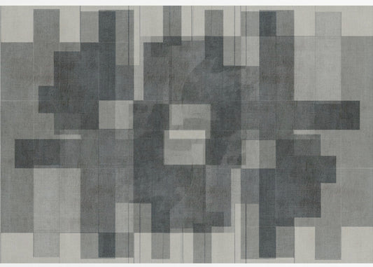 Mid Century Modern in Graustufen | Leinwand