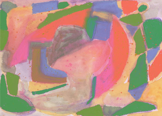 Aquarell &amp; Pastell Abstrakt | Leinwand