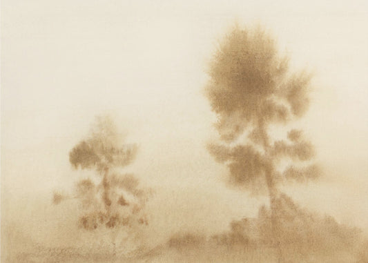 Nebelige Wiese | Leinwand