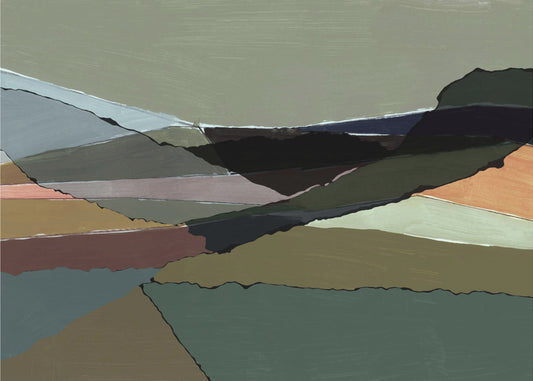 Gedämpfte Landschaft | Leinwand