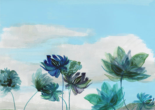 Azure Bloom Horizon | Leinwand