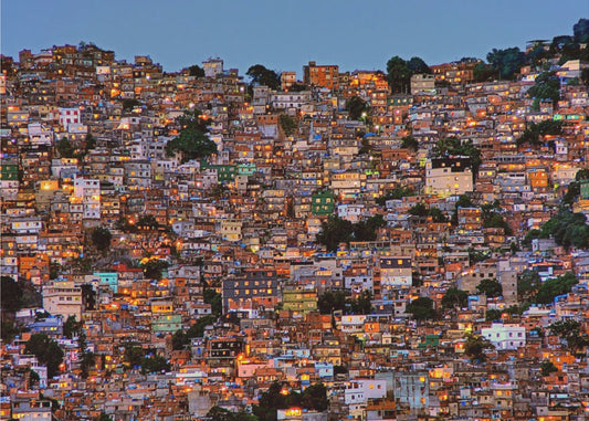 Einbruch der Dunkelheit in der Favela da Rocinha | Poster
