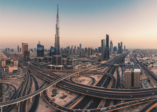 Dubai Skyline Panorama | Leinwand