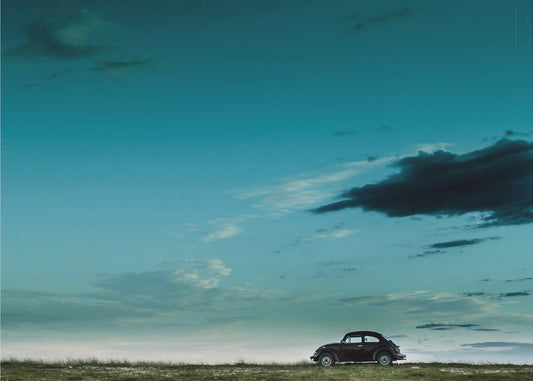 Der rote VW Käfer | Poster