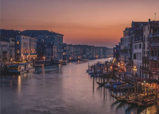 Venedig Canal Grande bei Sonnenuntergang | Poster