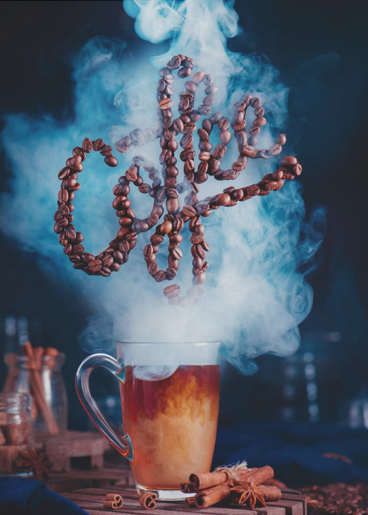 Rieche den Kaffee | Poster