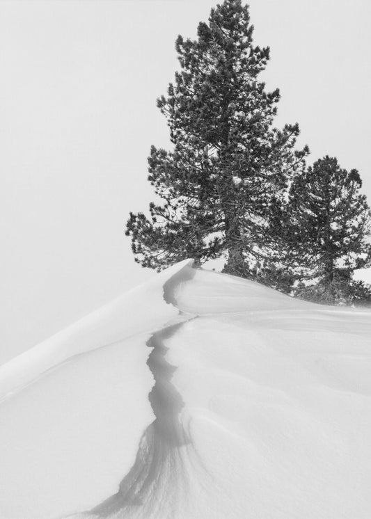 Über Schnee und Formen | Leinwand