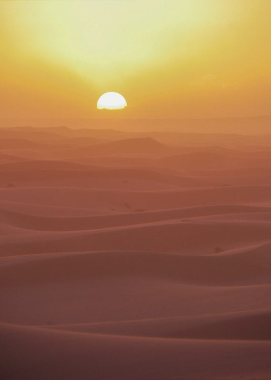 Sonnenuntergang über den Dünen | Poster