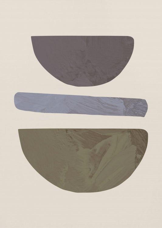 Collage 02 Beige | Leinwand