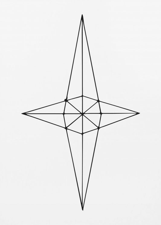 Gitterstern Weiß | Poster