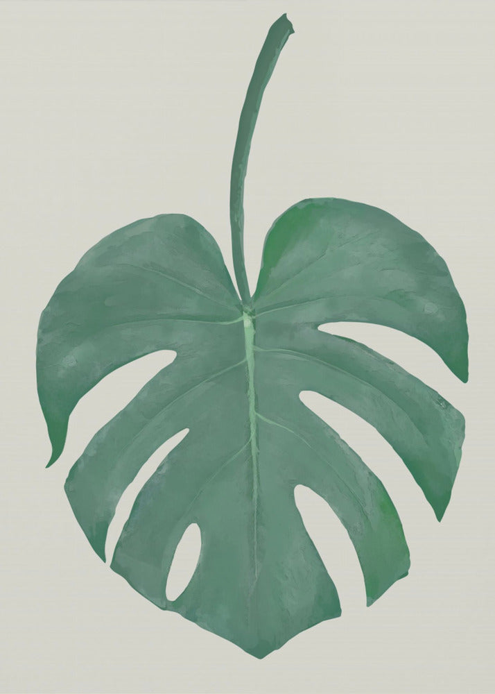 Monstera Aqua 05 | Leinwand