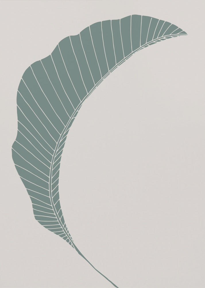 Bananenblatt Grün | Leinwand