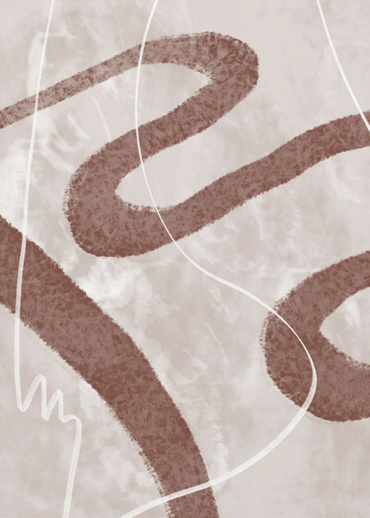 Abstraktes Flaum 02 | Poster