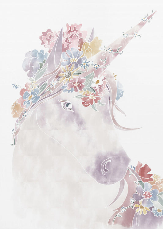 Einhorn Blumen | Poster