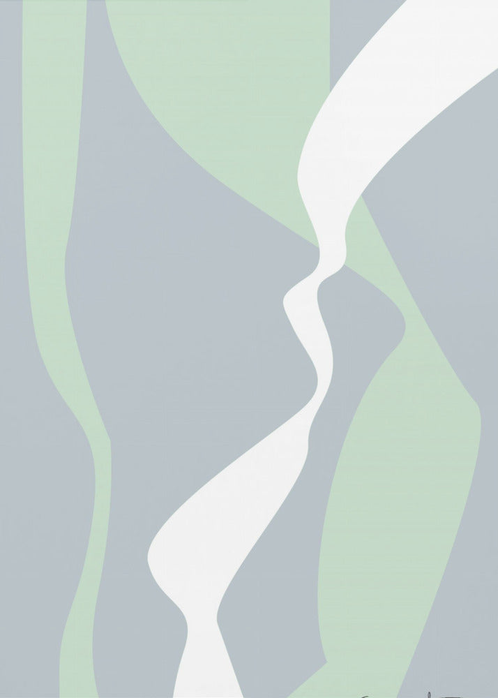 Wellenförmige Spuren | Poster