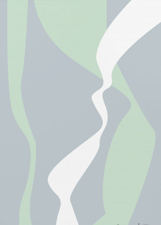 Wellenförmige Spuren | Poster