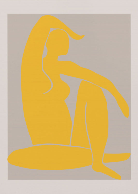 Gelbe Figur | Leinwand