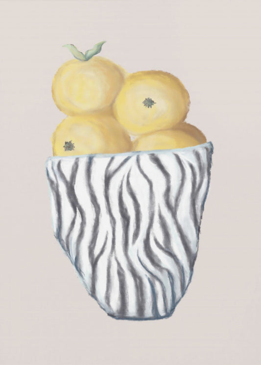 Zebra-Schale | Leinwand