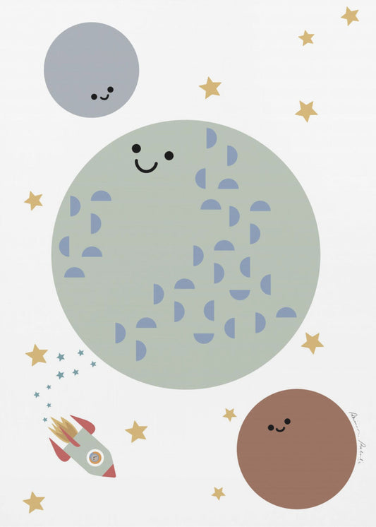 Solar Erde Mond | Poster