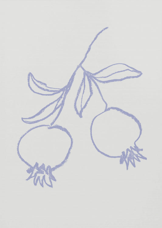 Granatapfel Flieder | Leinwand