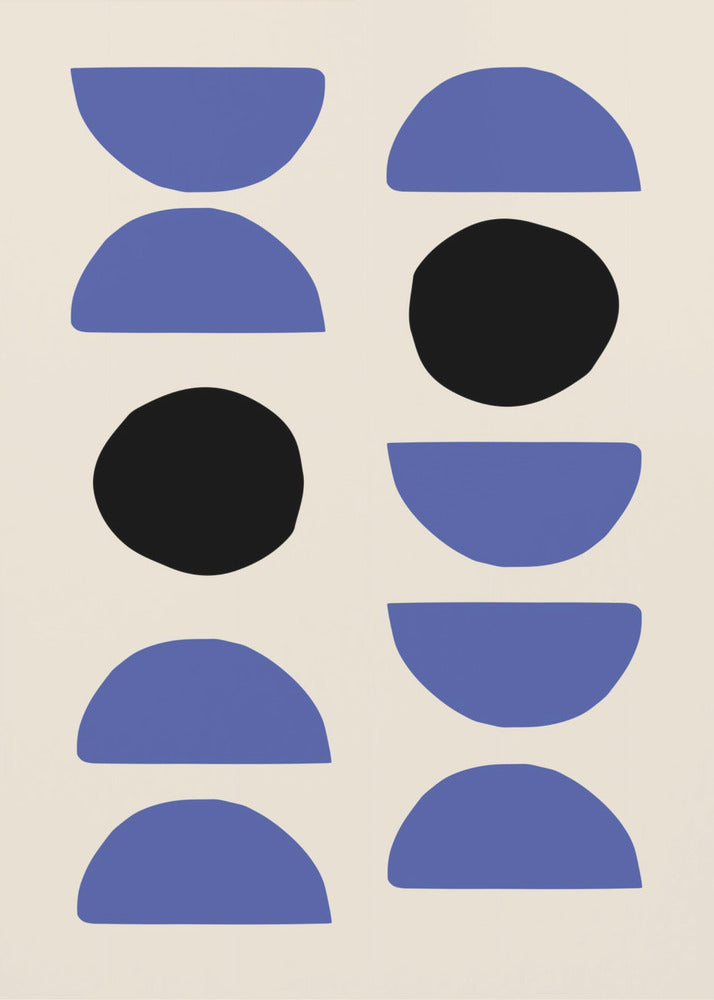 Blaue Formen | Leinwand