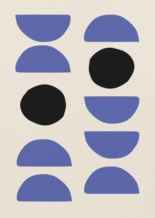 Blaue Formen | Leinwand
