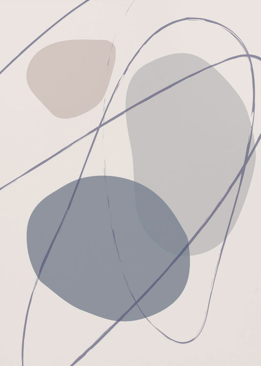 New Shapes Blue No 2 | Leinwand