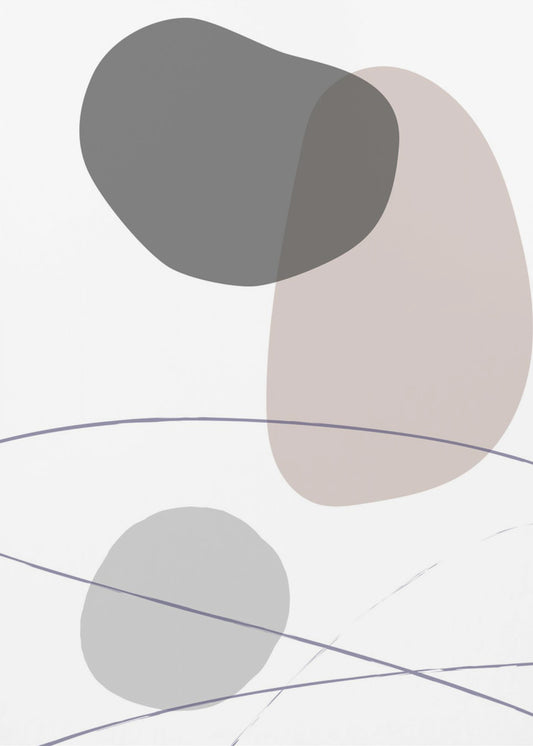 New Shapes Beige 03 | Leinwand