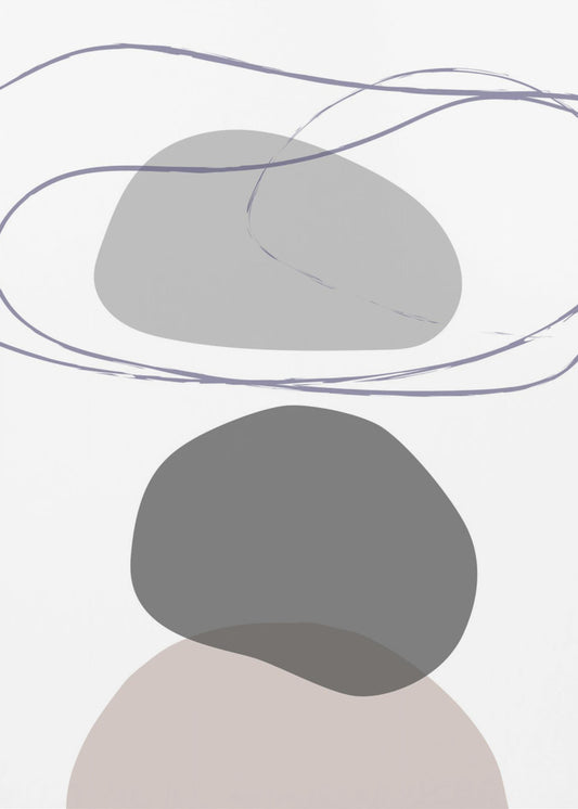 New Shapes Beige 04 | Leinwand