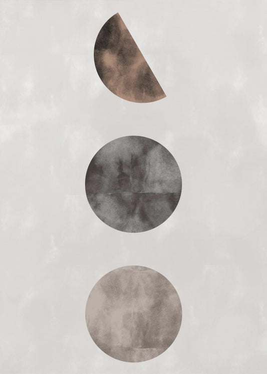 geo_3 amigos_002_brown | Leinwand