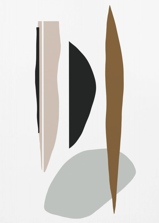 Minimalistische Formen in Harmonie | Leinwand