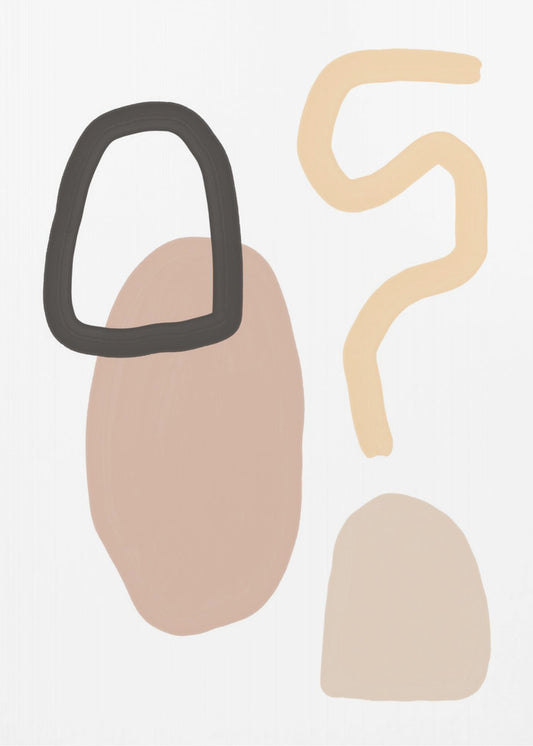 Minimalistische Formen und erdige Töne | Poster