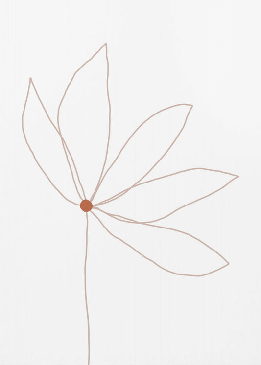 Zarte Blume | Leinwand