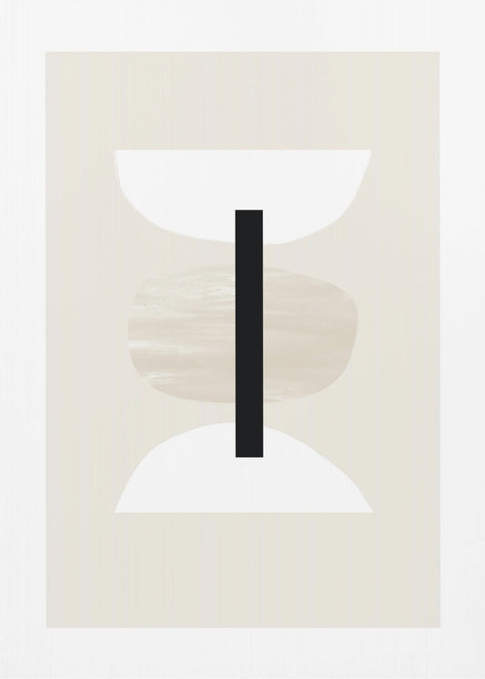 Geometrische Formen in neutralen Tönen | Poster