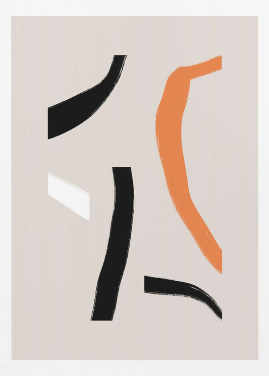 Bunte geschwungene Formen | Poster