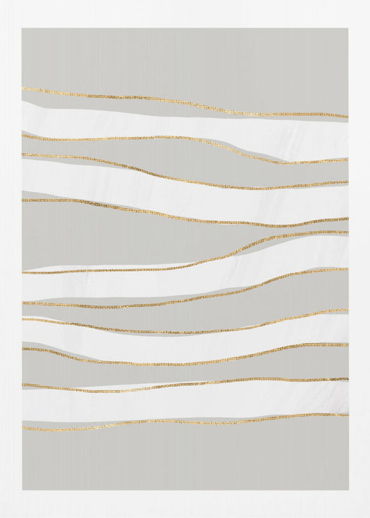 Vergoldete Wellen | Poster