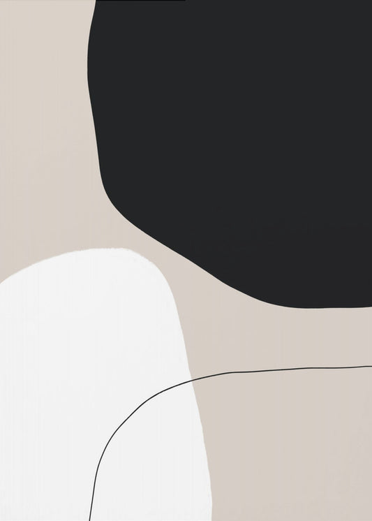 Monochrome Formen | Poster